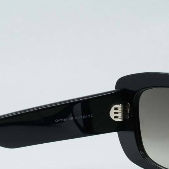 ? NEW CELINE CL40216U 01F TRIOMPHE  SHINY BLACK BROWN GRADIENT SUNGLASSES main image 13